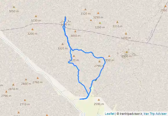 ترک جی پی اس قله چال آذران