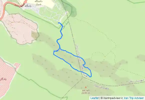 ترک جی پی اس کوهپیمایی بمو شیراز از باجگاه