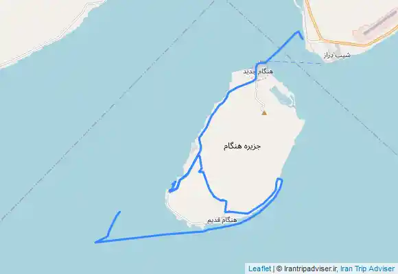 ترک جی پی اس قشم - اسكله كندالو - جزيره هنگام - ساحل خنيزى - ساحل خماسى