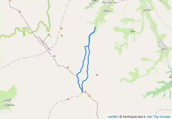 ترک جی پی اس قله یخچال همدان