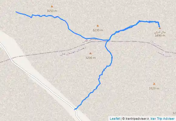 ترک جی پی اس قله چال آذران