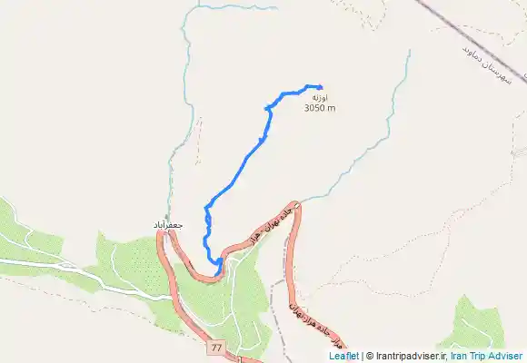 ترک جی پی اس قله لانه عقاب از مبارک‌آباد