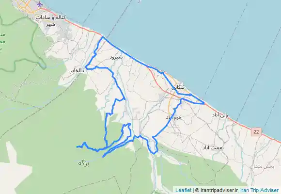 ترک جی پی اس جنگل آغوزحال