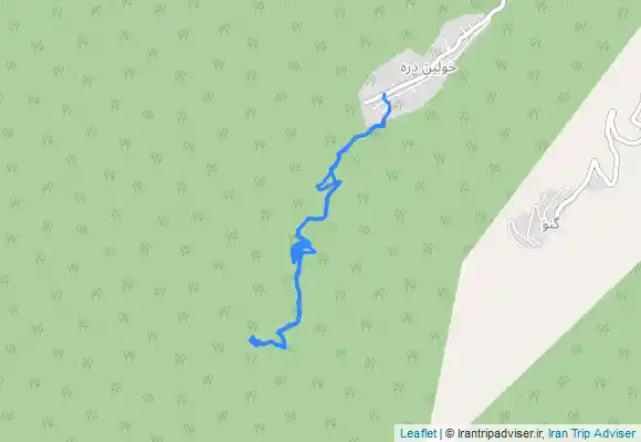 ترک جی پی اس آبشار یخی خشک دره