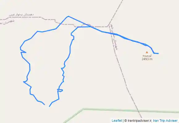 ترک جی پی اس چشمه اورمیده, قله اورمیده og چشمه ابوالفضل frá Vīlā Shahr