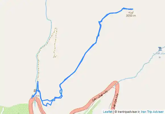 ترک جی پی اس قله لانه عقاب از مبارک آباد آبعلی