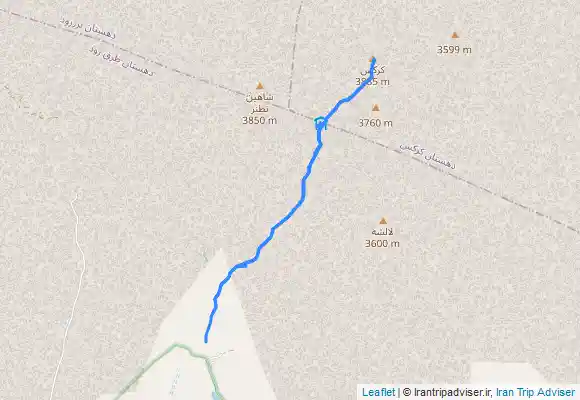 ترک جی پی اس صعود زمستانه کرکس از مسیر کشه