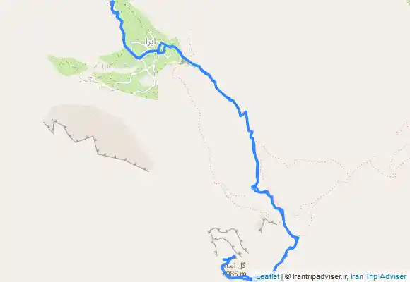 ترک جی پی اس قله گل اندام