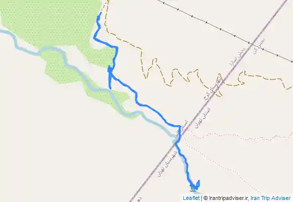 ترک جی پی اس آبشار خور Khor Waterfall from Khūr