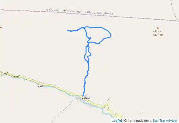 ترک جی پی اس Mīnāk قله سرتاب Sartab