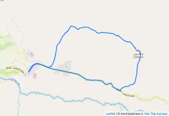 ترک جی پی اس قله هماسون از مسیر خط‌الرأس غربی ( جاده لاسم، منطقه زیار )