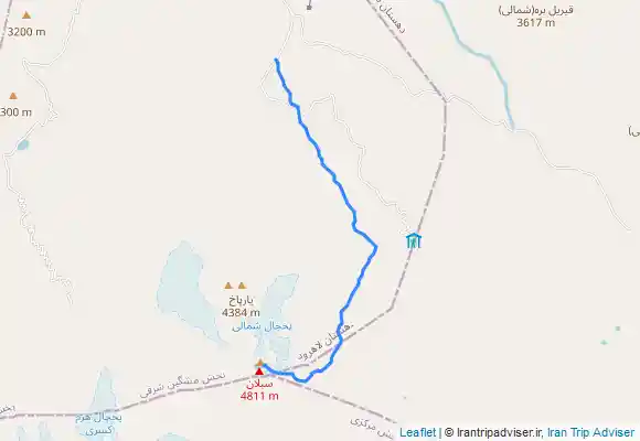 ترک جی پی اس قله سبلان یک روزه از خاوندی تا خاوندی