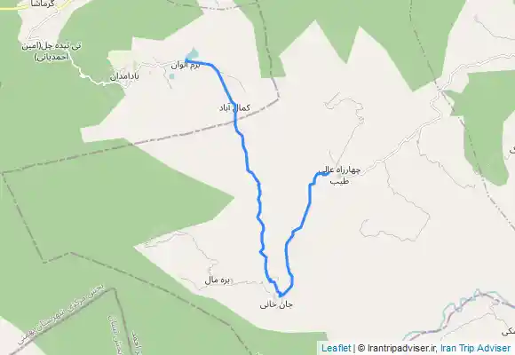 ترک جی پی اس دریاچه برم الوان کهگیلویه و بویراحمد