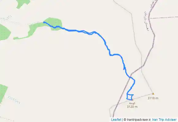 ترک جی پی اس قله کوجه تفرش از مسیر تابستانه