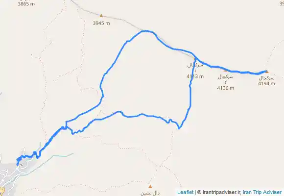 ترک جی پی اس سرکچال 1-2-3 از روستای سپیدستان یال زمستانی