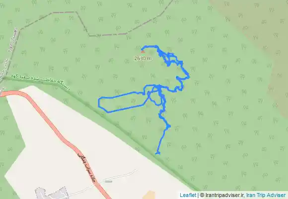 ترک جی پی اس یافته کوه و پله های باستانی