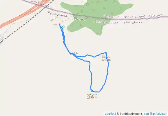 ترک جی پی اس میان‌کوه، پاپونچال