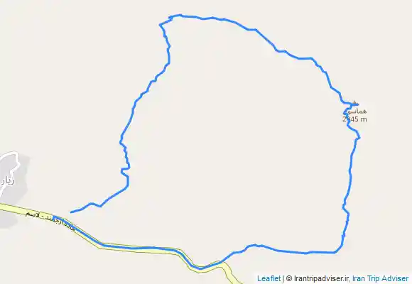 ترک جی پی اس قله هماسون از زیار