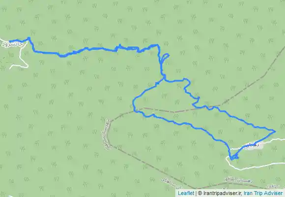ترک جی پی اس جانشرود سیاهکل به آبشار دهجان