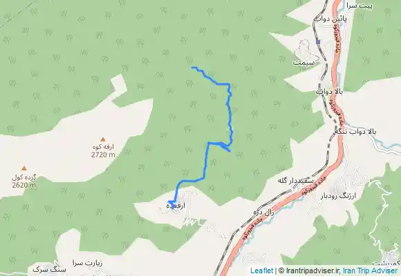 ترک جی پی اس کمپینگ چمنی ارفع کوه (از روستای ارفع ده)