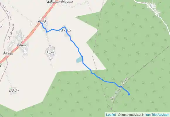 ترک جی پی اس مجموعه آبشارهای شفیع آباد-آبشار اوشرشره-آبشار اوگردگرد-آبشار هفت بهشت