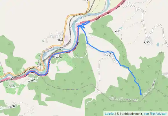 ترک جی پی اس رودبار به آلش دشت