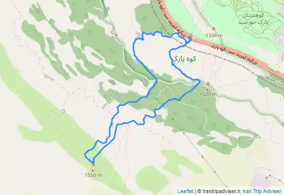 ترک جی پی اس Fountain, سنگچین and Fountain from Kalāteh-ye Chahār Cheshmeh
