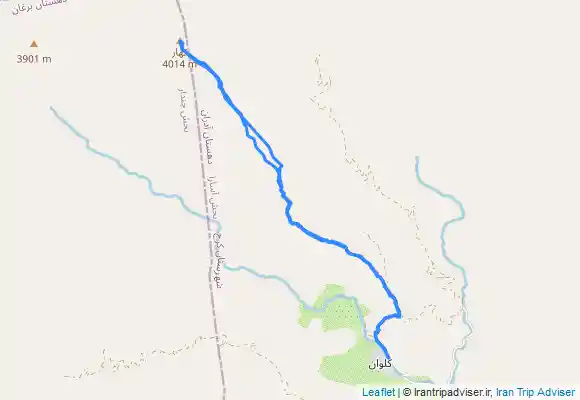 ترک جی پی اس صعود قله کهار-از روستای کلوان ِ پل خواب چالوس