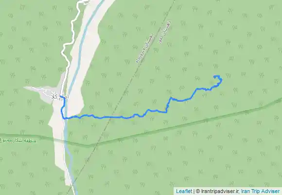 ترک جی پی اس آبشار آنجلیکا مسیر برگشت از آبشار