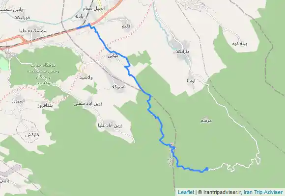 ترک جی پی اس دوچرخه آبشار مازیار از کیاپی