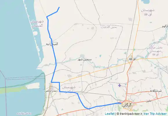 ترک جی پی اس Gomishan Mud Volcano گل فشان نفتیلجه گمیشان