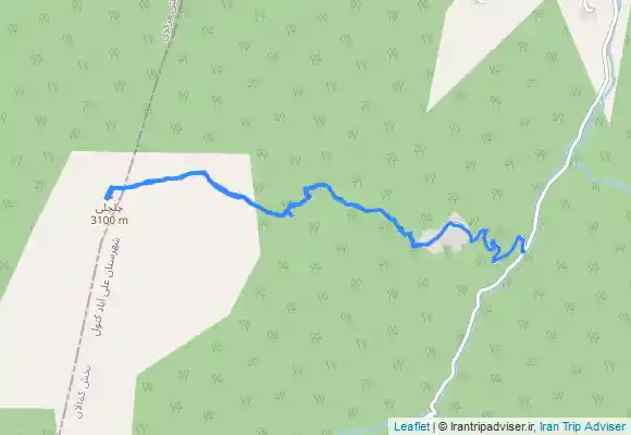 ترک جی پی اس قله چلچلی 3100 از روستا ی چجا فروردین