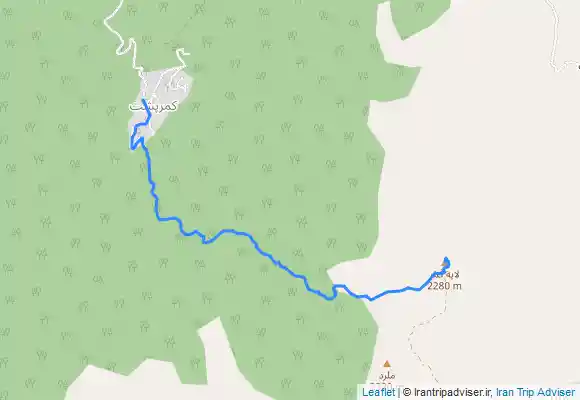 ترک جی پی اس مسیر قله امامزاده عباسعلی