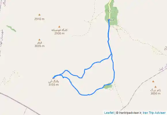 ترک جی پی اس قله پلنگ آبی قم، کرمچگان، درباغ