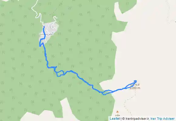 ترک جی پی اس قله امامزاده عباسعلی