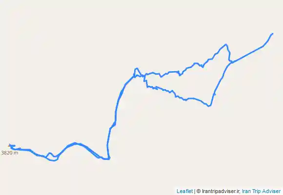 ترک جی پی اس مسیر صعود و فرود به قله خاکی (بیدخون)
