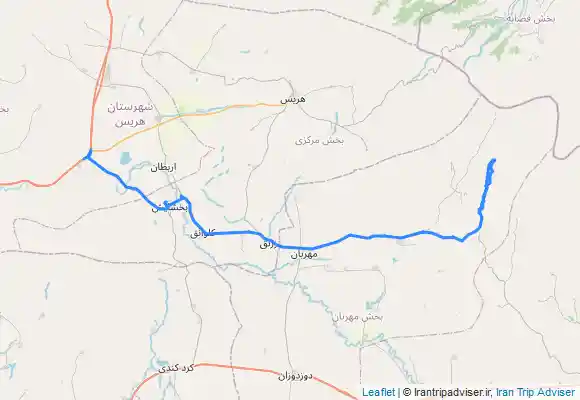 ترک جی پی اس Gur gur waterfalls of Damirchi village آبشارهای سه گانه گور گور روستای دمیرچی در غرب سلسله جبال سبلان و جنوب شرقی یایقار