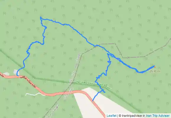 ترک جی پی اس یافته کوه.مسیر سیار قله گلاکه.