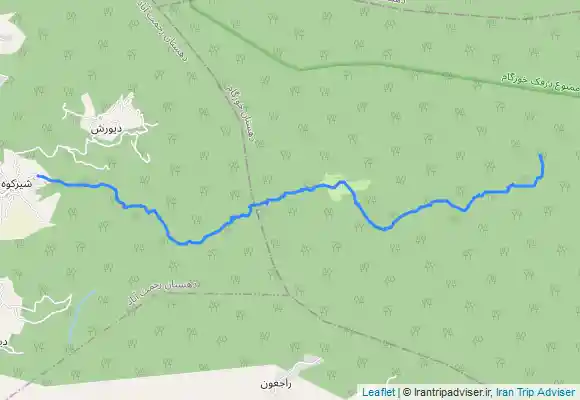 ترک جی پی اس درفک (شیرکوه تا جیرانی)