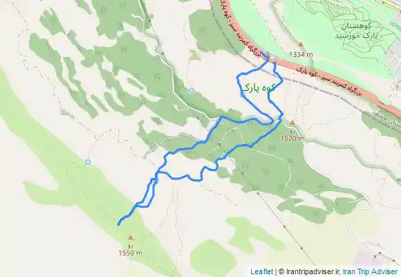 ترک جی پی اس Fountain, Fountain and سنگچین from Kalāteh-ye Chahār Cheshmeh