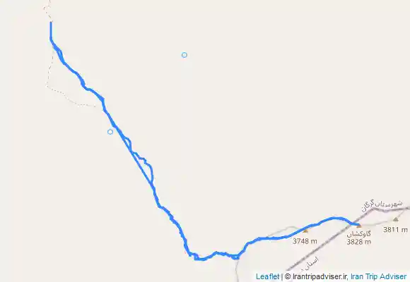 ترک جی پی اس مسیر صعود به قله گاوکشان