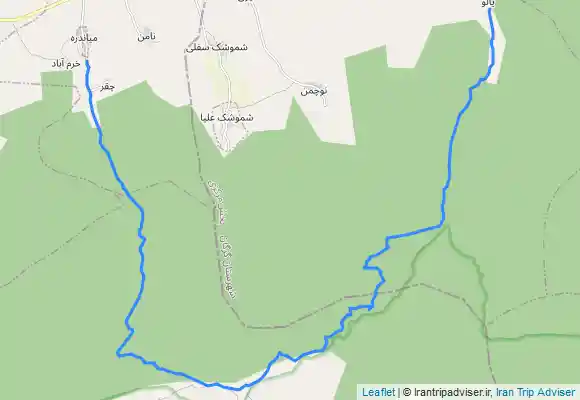 ترک جی پی اس میاندره-اماموردی-جهان نما-کلبه مش صفر-تخت میرزا-درک شصت کلا-یالو