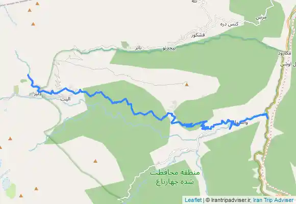 ترک جی پی اس رکابزنی از دزدبن جاده چالوس تا روستای الیت و آب گرم روستای دلیر