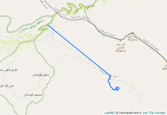 ترک جی پی اس دریاچه کوه گل سی سخت  KOUH GOL LAKE AT SISAKHT