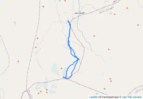 ترک جی پی اس صعود یخچال سبلان و فرود از تکلی