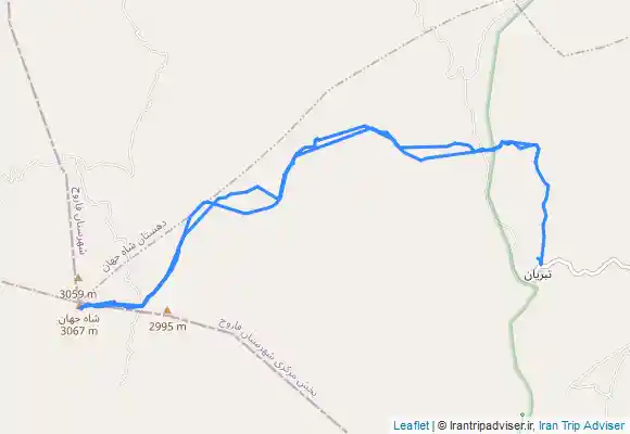 ترک جی پی اس قله شاه جهان سیمرغ خراسان شمالی