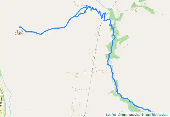 ترک جی پی اس پیمایش از روستای کشار علیا تا قله پشتو