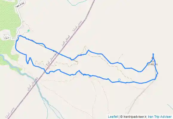 ترک جی پی اس قله کِرکوه از خور