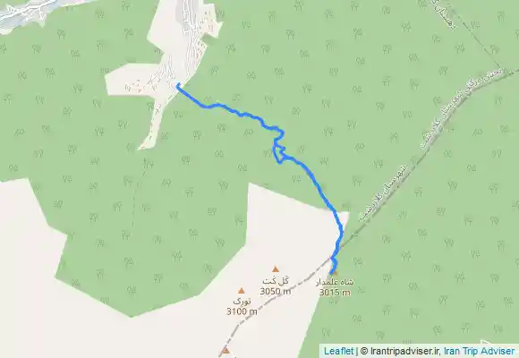 ترک جی پی اس قله شاه علمدار(کلاردشت)