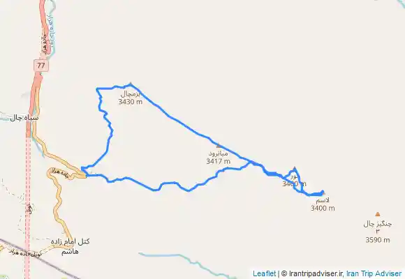 ترک جی پی اس رشته کوه دوبرار، قلل بزمچال ، میانرود ، نور ، لاسم ؛ صعود از مسیر یال غربی